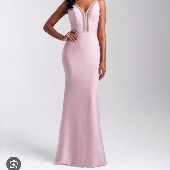 Shimmer Pink Evening / Prom Gown - Picture 6 of 7